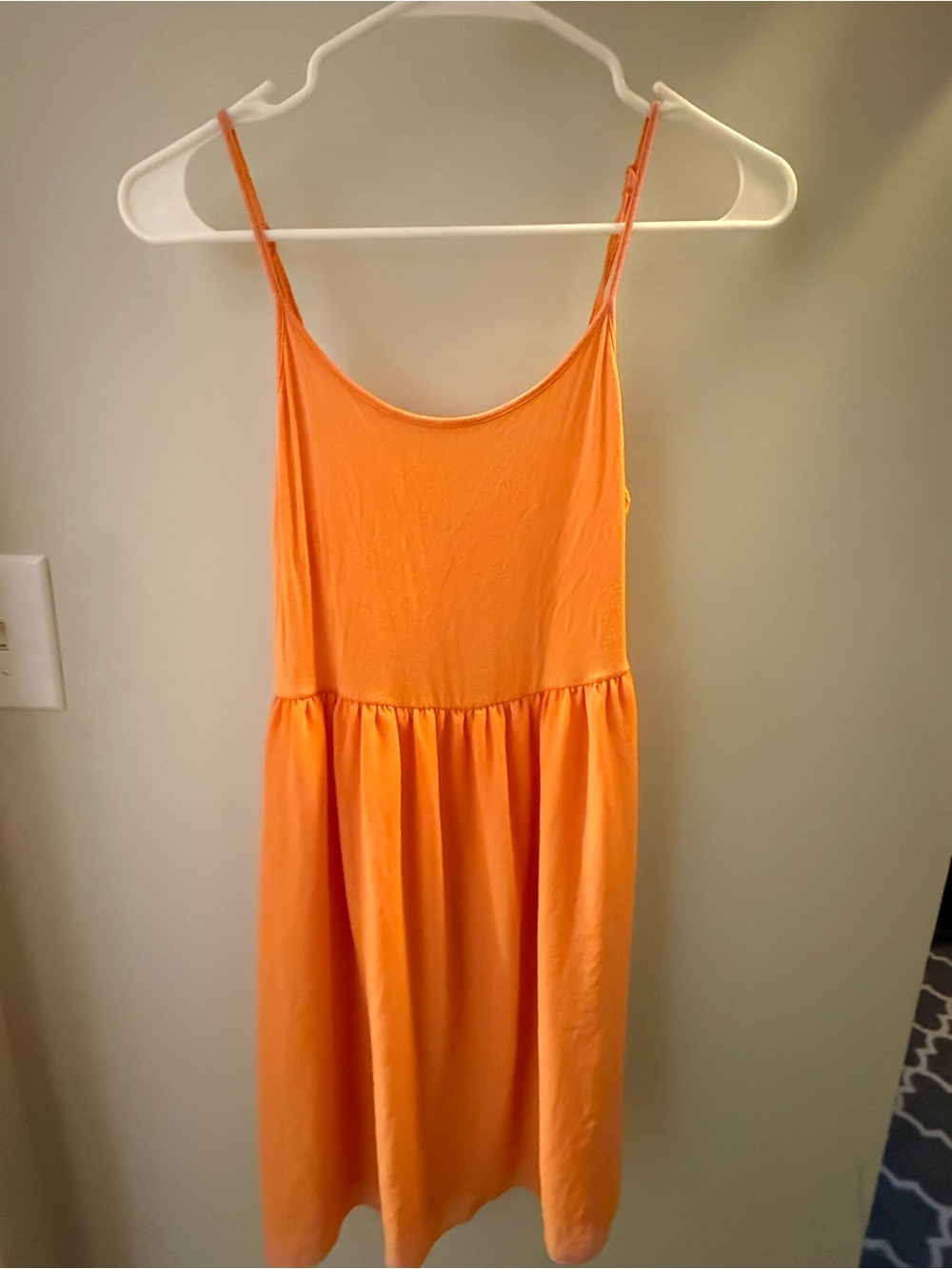 Kensie Orange Spaghetti-Strap Midi Dress